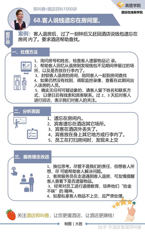 妥善處理客人物品遺留，酒店管理中的服務與風險管控